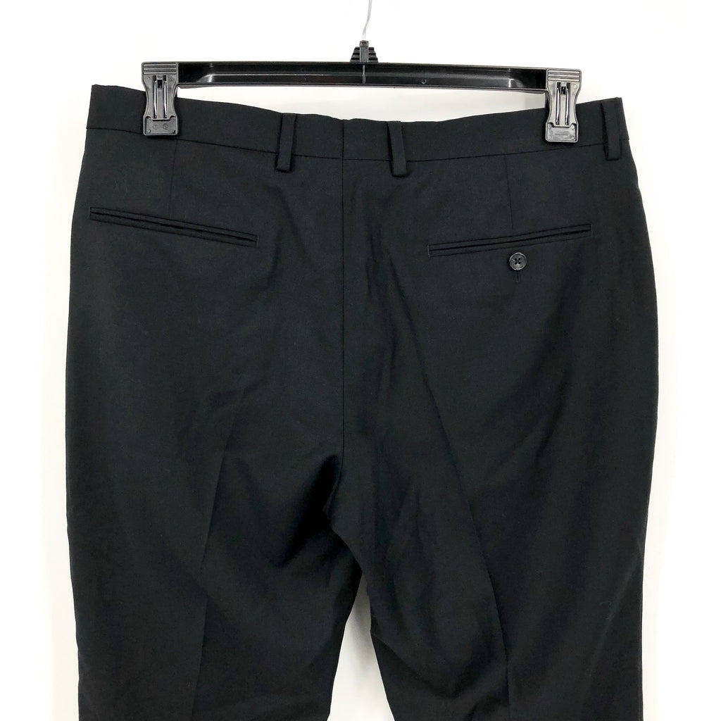 J.CREW Mens Slim-fit Thompson Worsted Wool Suit Pant 33x30 Black Flat Front NWT
