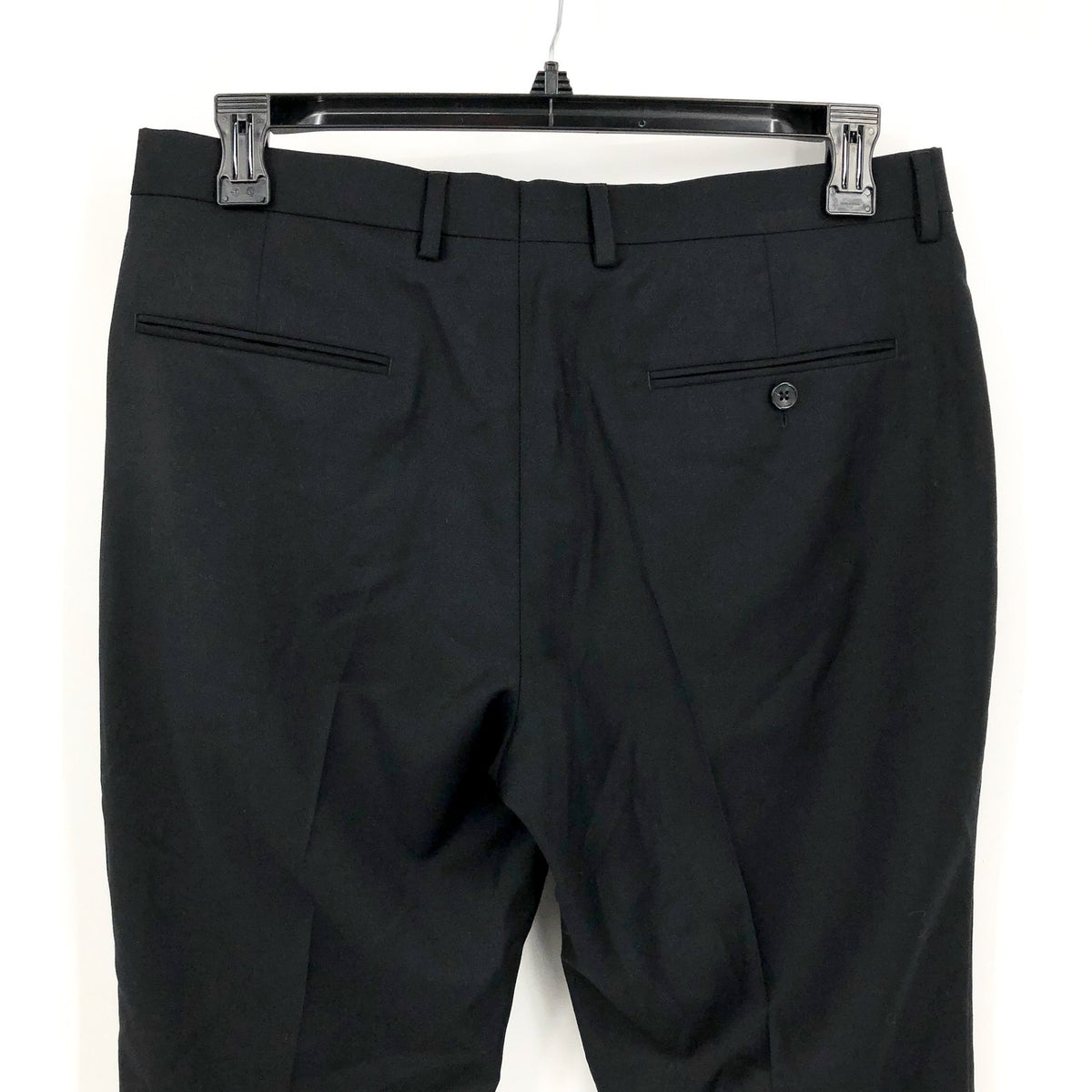 J.CREW Mens Slim-fit Thompson Worsted Wool Suit Pant 33x30 Black Flat Front NWT