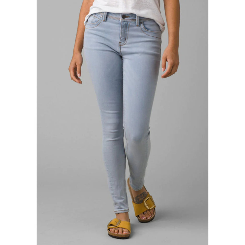 PRANA Women's Soma Skinny Jeans 28x29 US 6 Blue Light Wash High Rise Stretch NWT