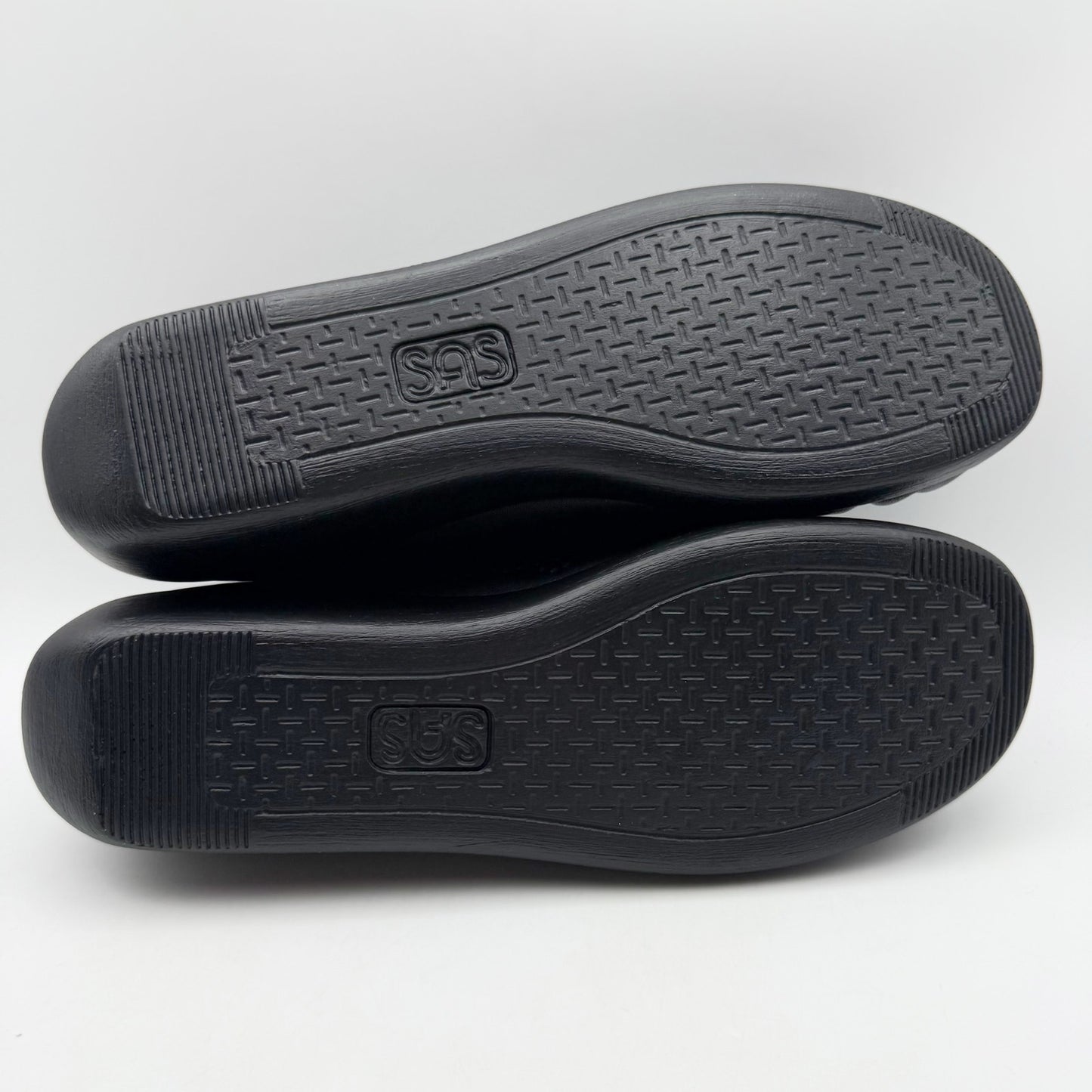 SAS Womens Bounce Lace Up Moc Shoes US 9.5 M Black Leather NWOB