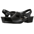 SAS Womens Suntimer Heeled Sandals Size 7 M EU 37.5 Black Leather NIB