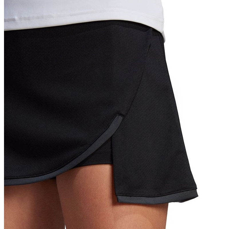 ADIDAS Women's Club Tennis Skirt XS Black Inner Short Skort NWT