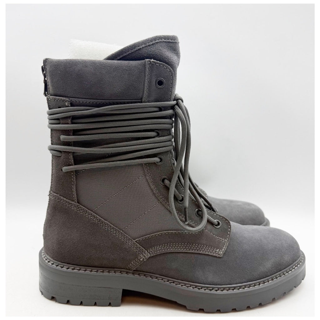 Saint Morta Mens Revenant Combat Boots Size 8 EU 42 Dark Grey Suede NIB
