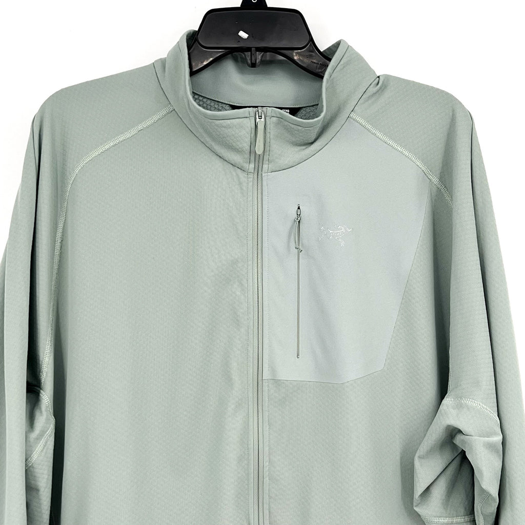 ARC'TERYX Men's Delta Full Zip Fleece Jacket XXL Stone Green Light FLAWS NWOT