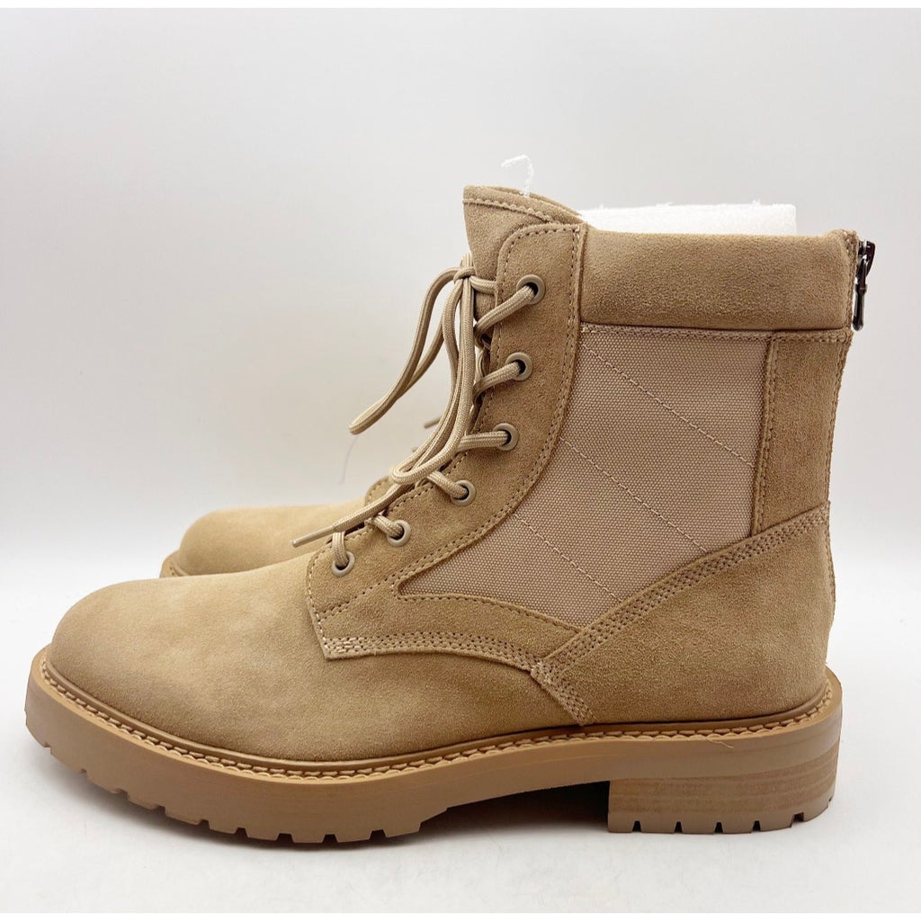 Saint Morta Mens Legion Ankle Combat Boots Size 9 EU 43 Tan Suede NIB