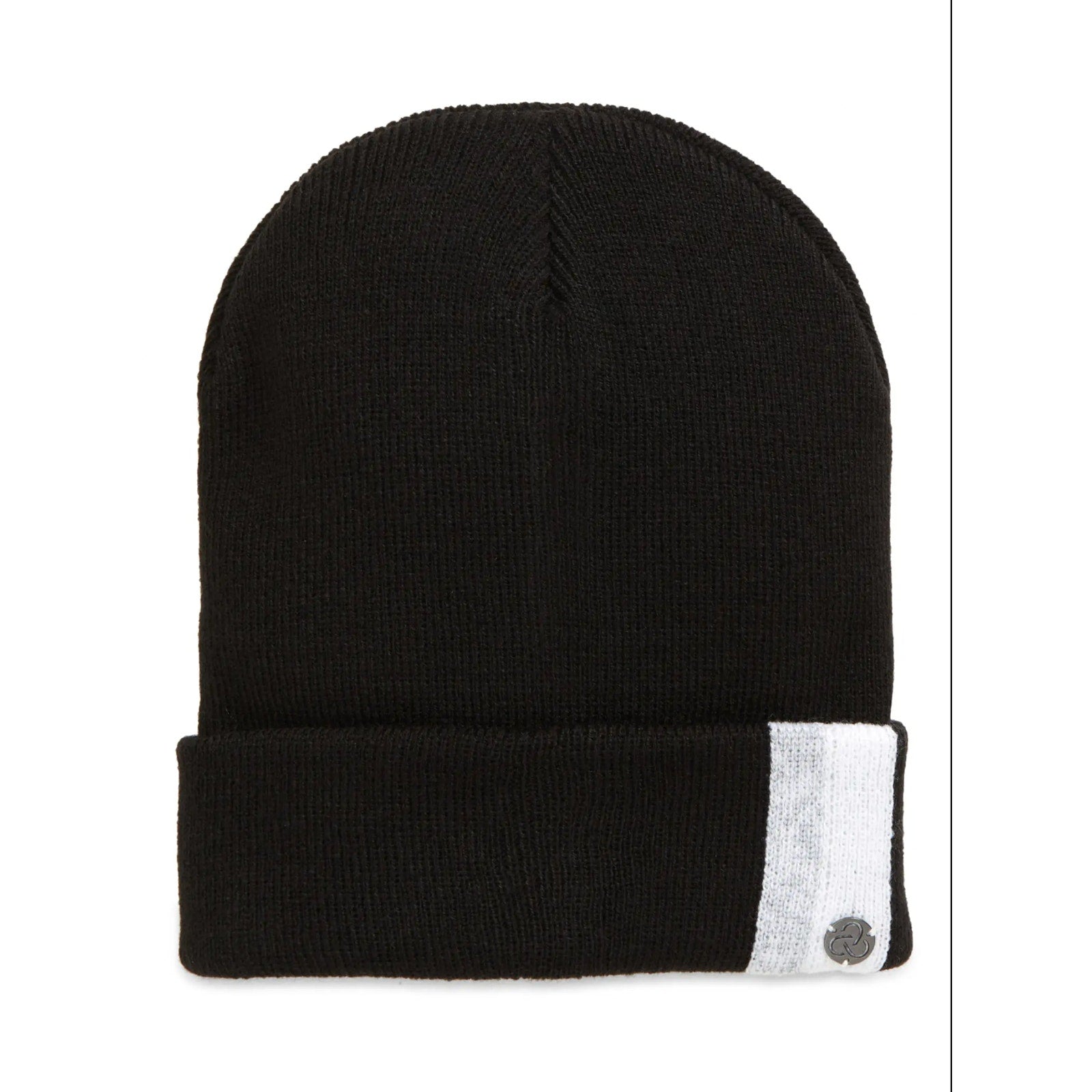 Zella Reflective Cuff Beanie Hat Black NWT