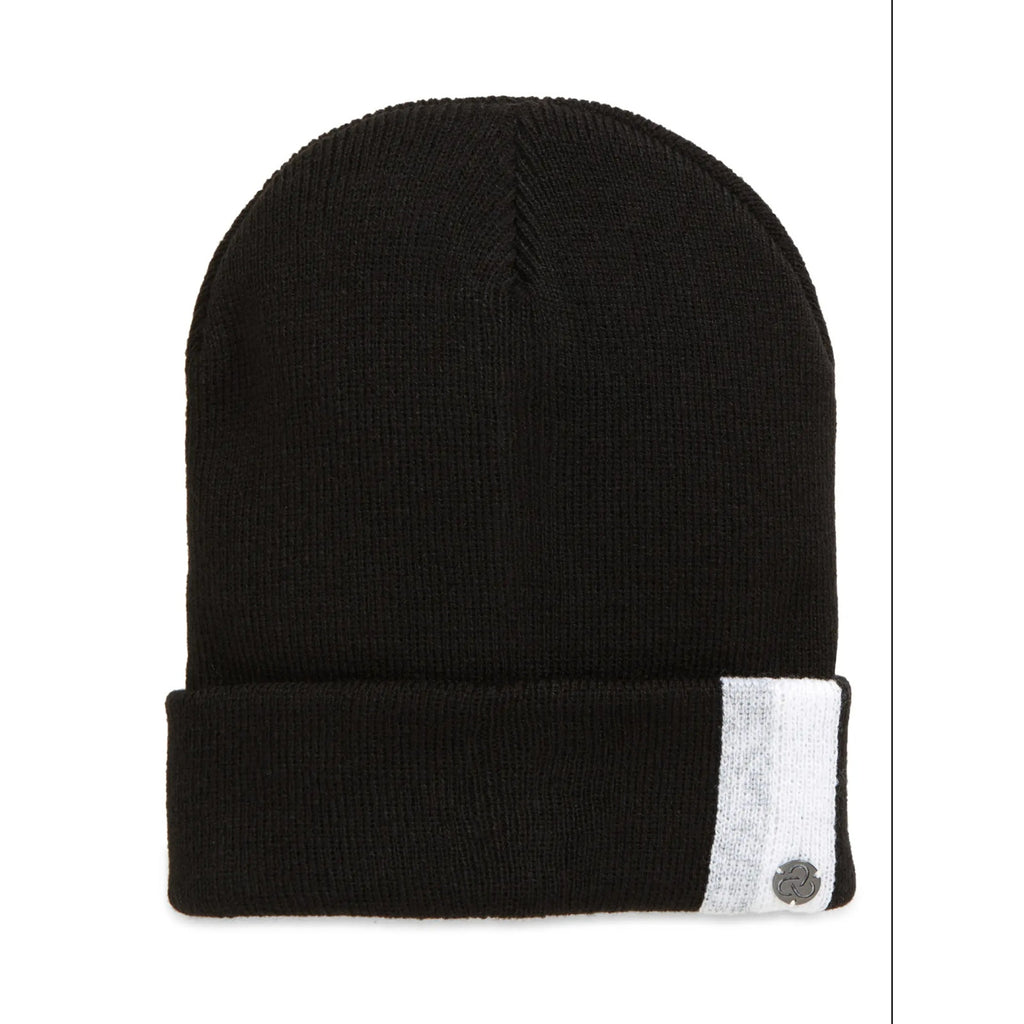 Zella Reflective Cuff Beanie Hat Black NWT