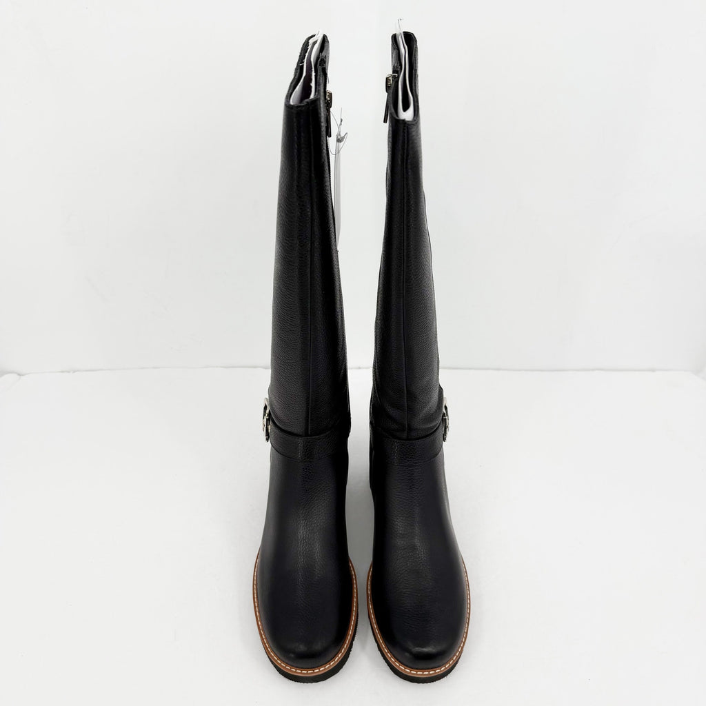 Naturalizer Womens Darry Knee High Boot 10.5 M Black Water-Repellent Leather NIB