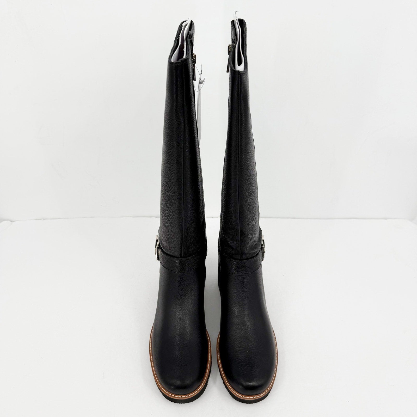 Naturalizer Womens Darry Knee High Boot 10.5 M Black Water-Repellent Leather NIB