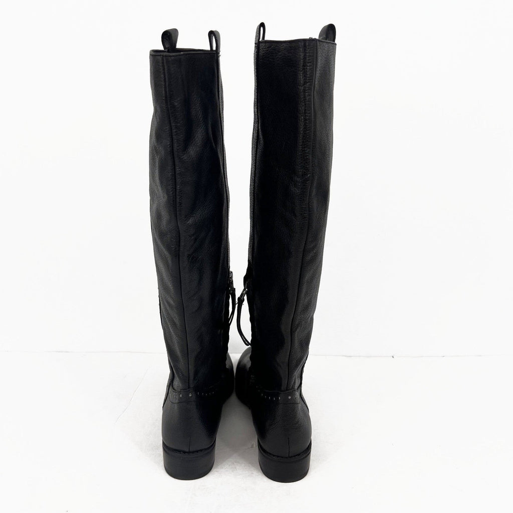 Sam Edelman Womens Prina Knee High Riding Boots Size 8 EU 38 Black Leather NWOB