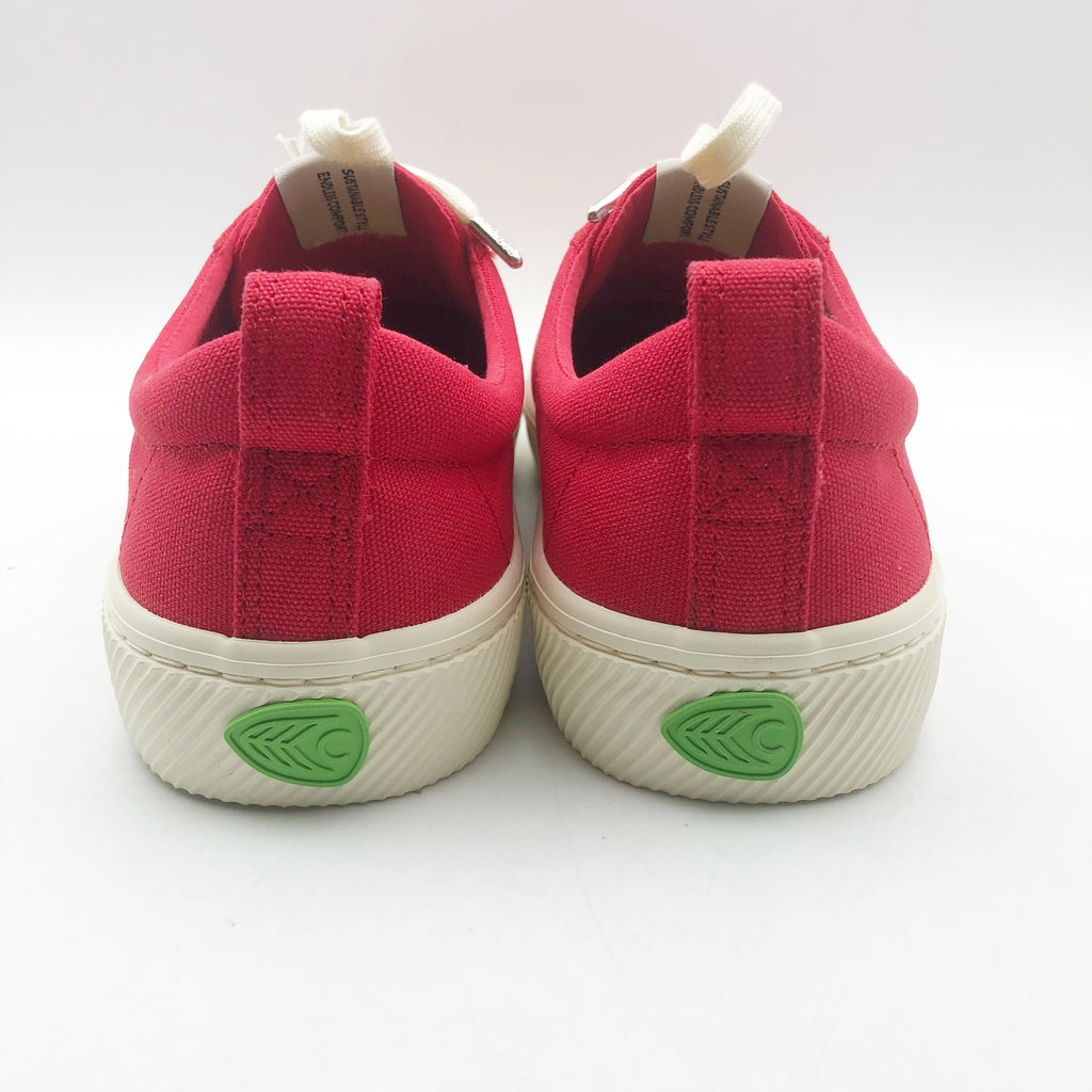Cariuma OCA Low Top Sneakers Womens 13 Mens 11.5 Red Canvas Organic Cotton NIB