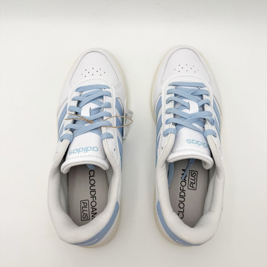 Adidas Womens Breaknet Sleek Casual Sneaker Size 6.5 White Blue NWT