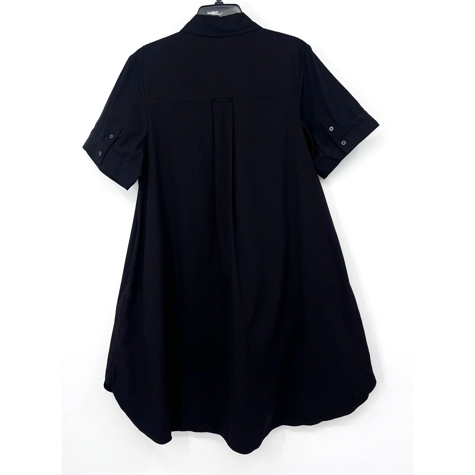 EVERLANE Women's The Daytripper Dress Medium Black Oversized Short Sleeve NWT