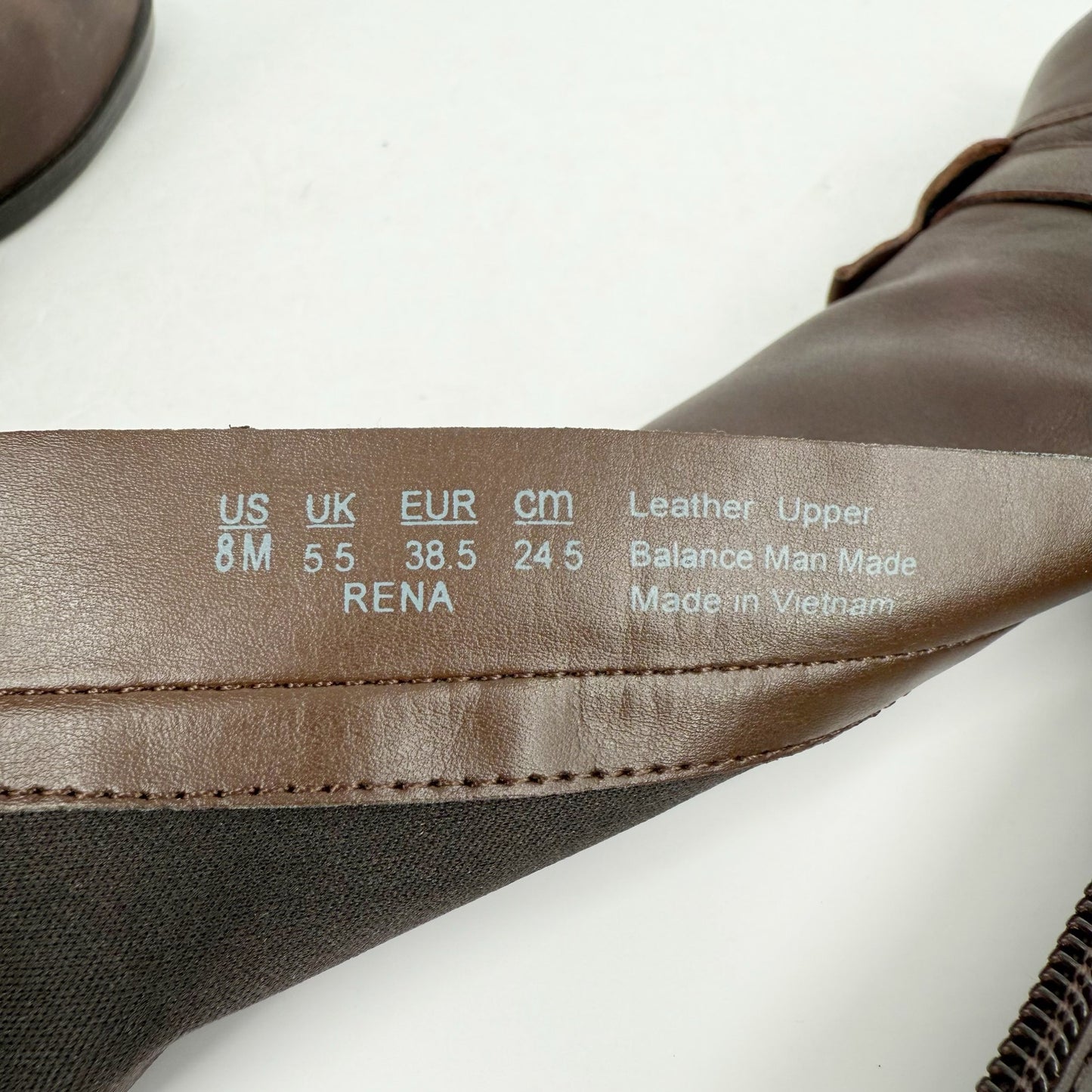 Naturalizer Womens Rena Knee High Boots US 8 M EU 38.5 Brown Leather NWOB