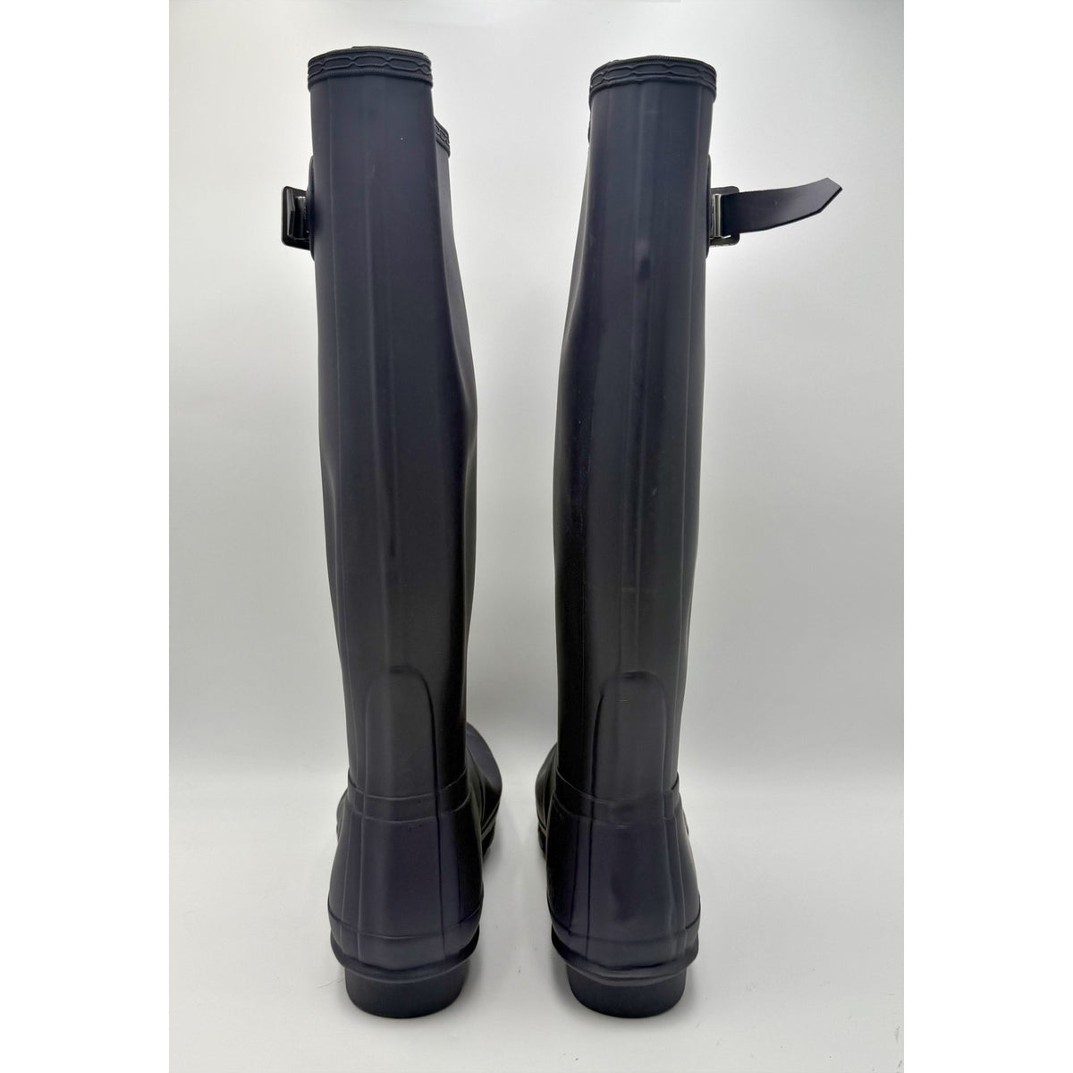 Hunter Womens Original Tall Rain Boots Size 10 Navy Blue Waterproof NWOB