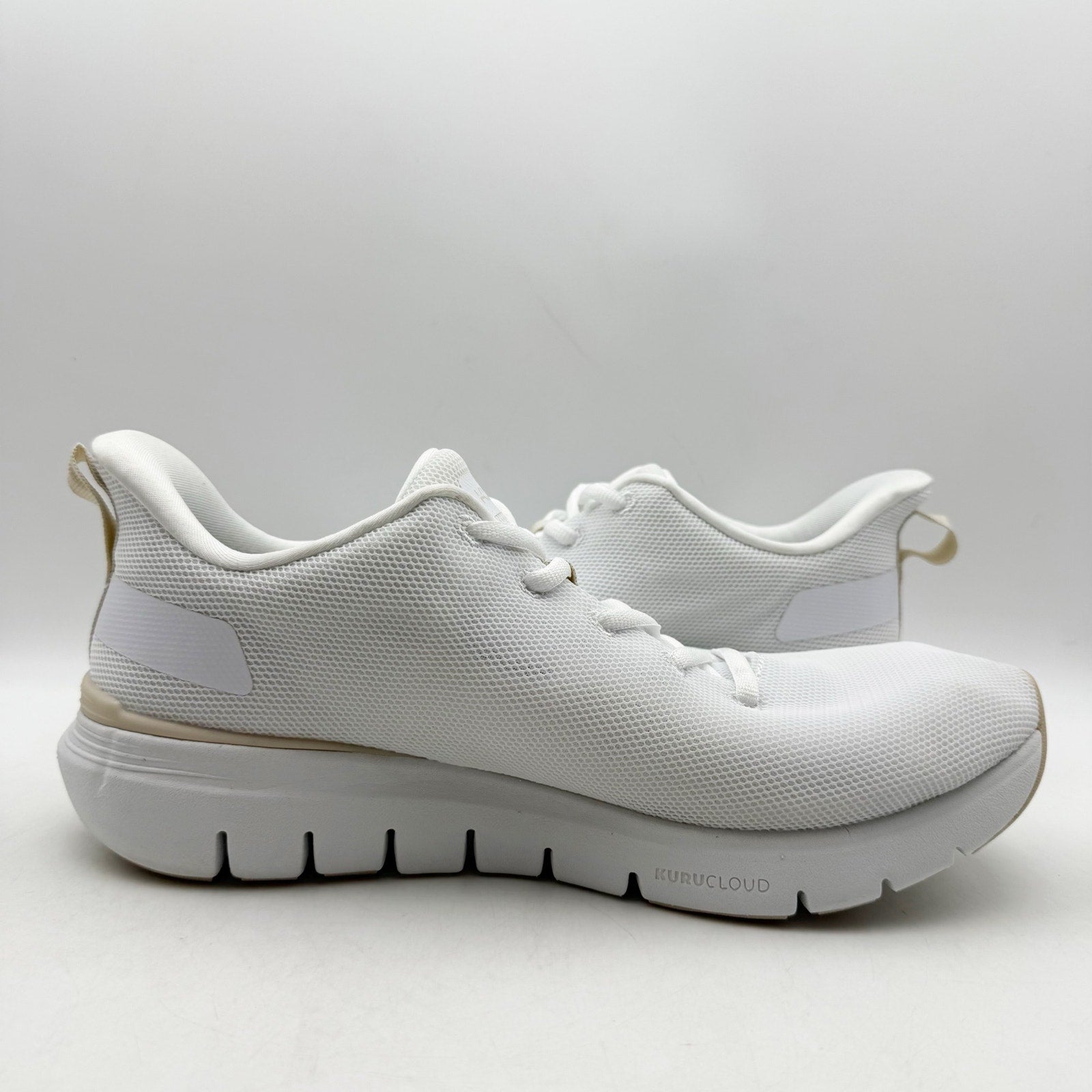 KURU Womens Flex Via Sneakers US 10 M White Athletic Shoes NWOB