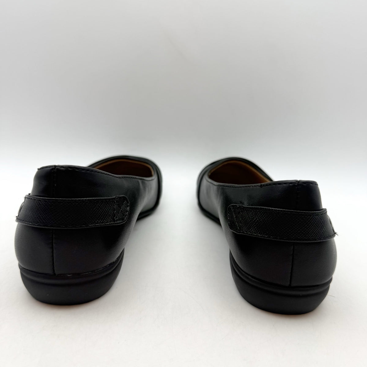 LifeStride Womens Adalene Flats Size 6 Wide EU 36 Black Vegan Leather NWOB
