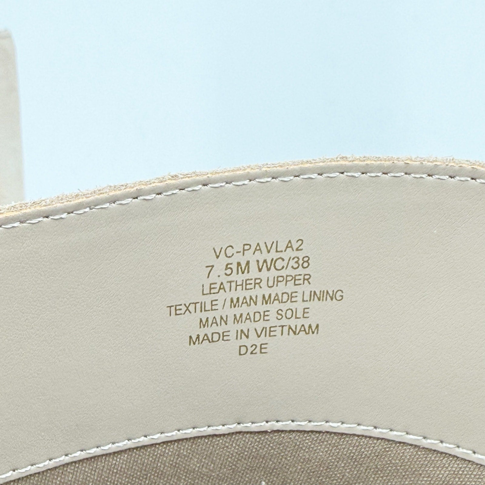 Vince Camuto Womens Pavla 2 Knee High Boots US 7.5 M Wide Calf Beige Suede NIB