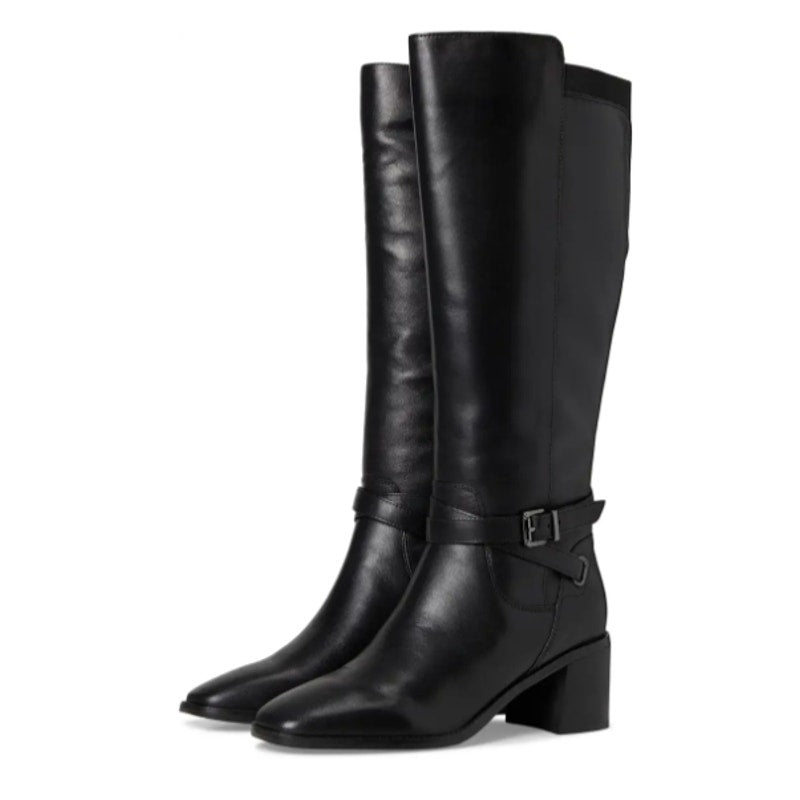 Easy Spirit Womens Noma Knee High Boots US 7 M Black Leather NIB