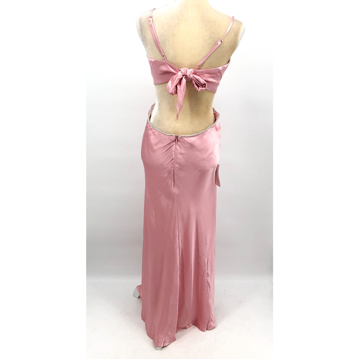 BARDOT Women's Rome Diamonte Slip Dress XXL Size 12 Blush Pink NWT