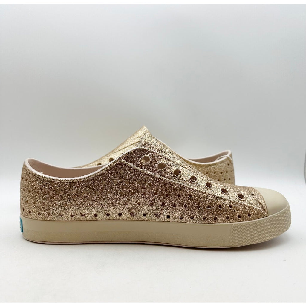 NATIVE Men's Jefferson Slip On Shoes Size 10 Rock Salt Bling Rose Gold NWOB