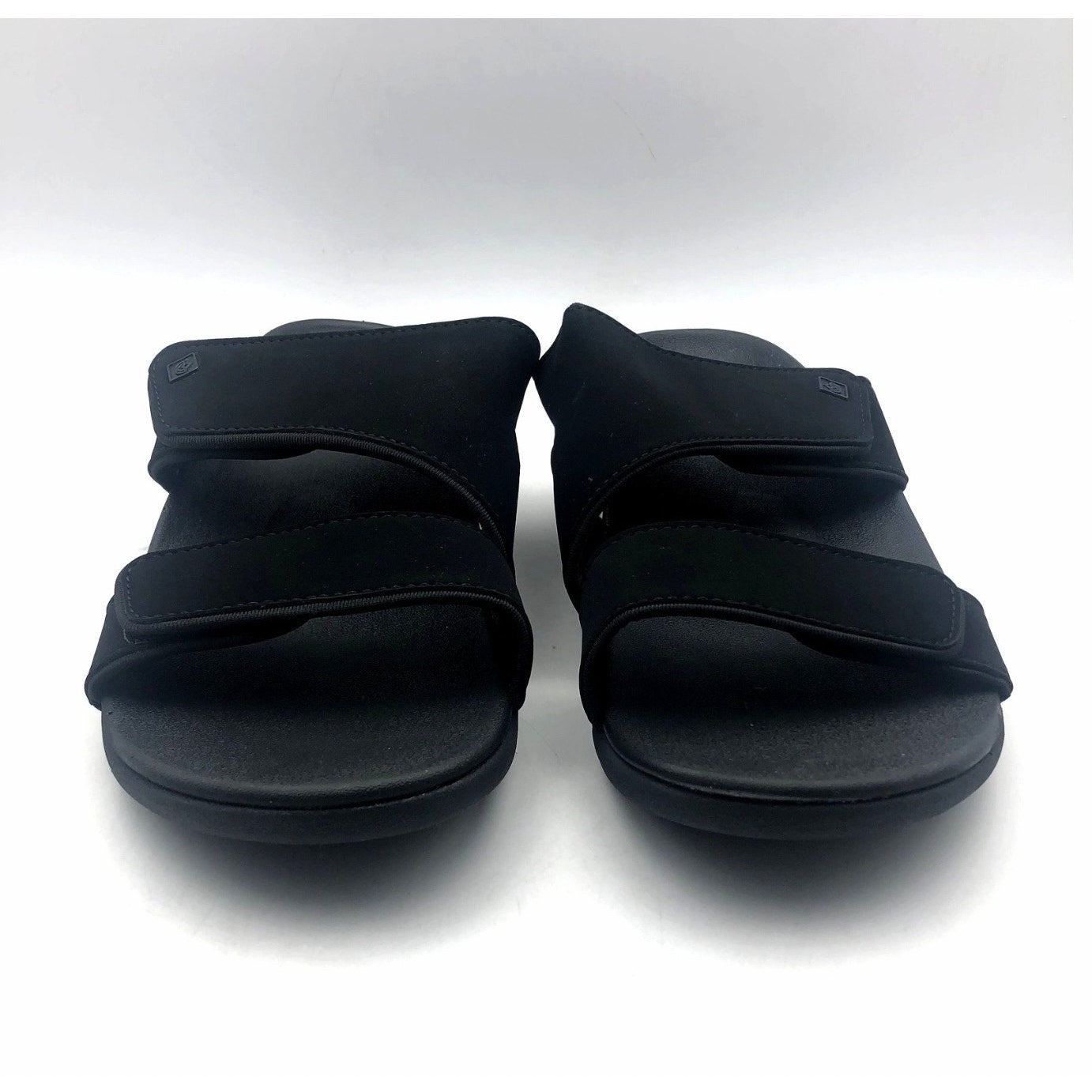 Spenco Womens KHOLO NUEVO Comfort Slide Sandals Size 7.5 WIDE Black NWT