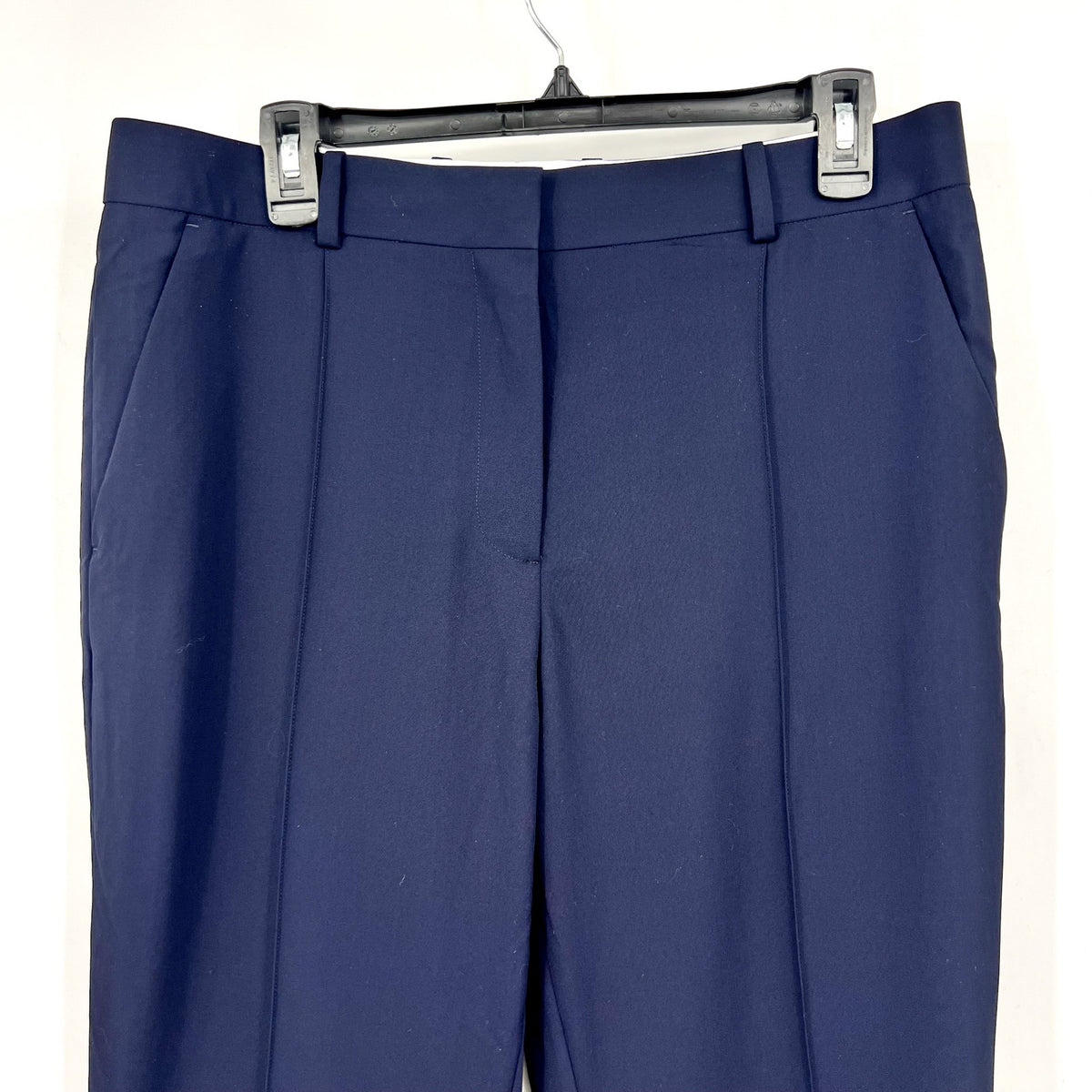 EVERLANE Women's The Italian GoWeave Crop Trouser Pants Size 10 Navy Blue NWT