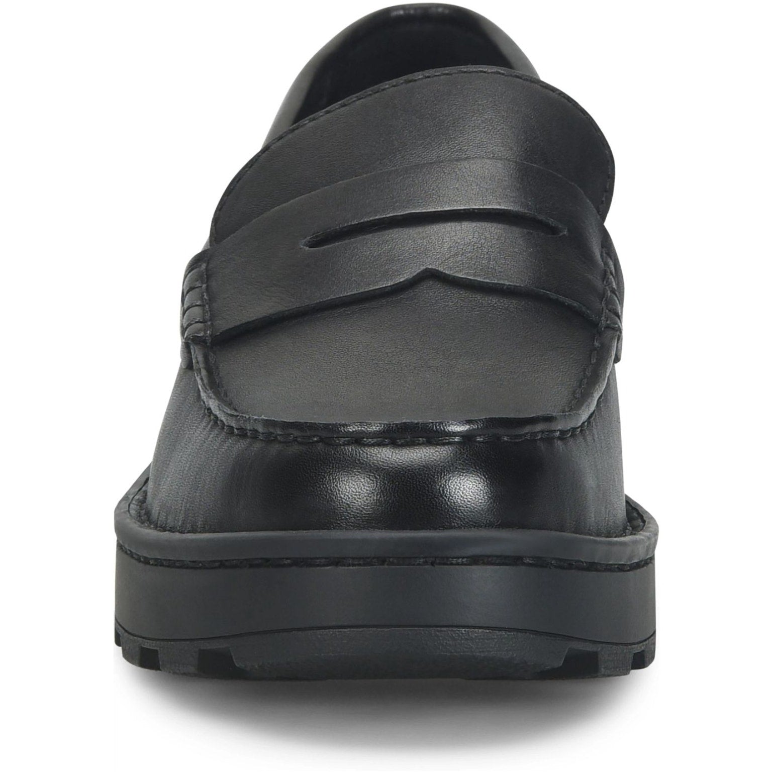 Born Womens Carrera Loafers Size 11 M EU 41-42 Black Leather Slip On NIB