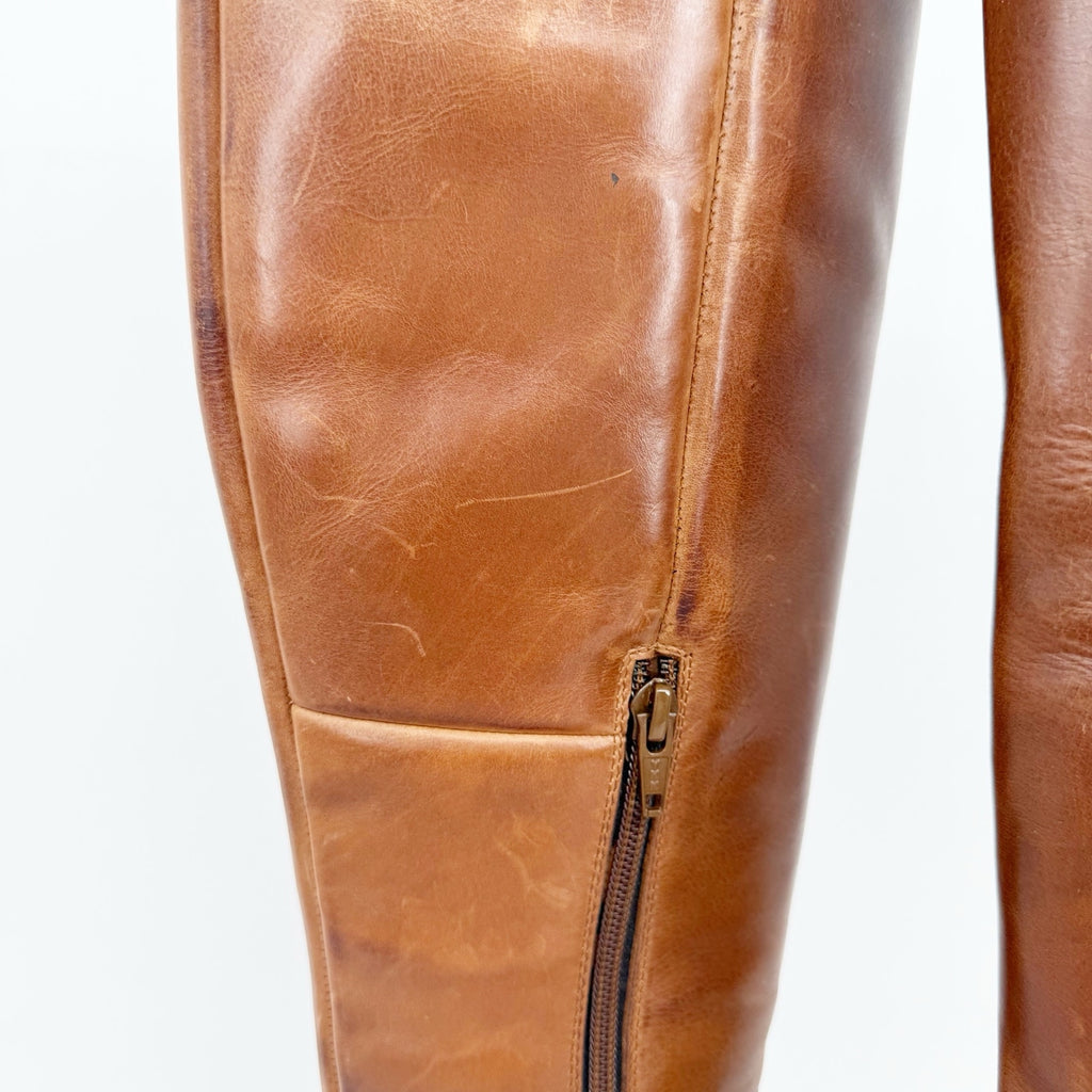 Diba True Womens True Do Knee High Boots US 8.5 M Brown Leather EUC
