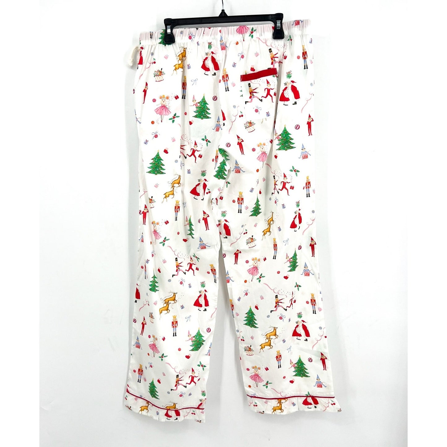 SANT AND ABEL X KATHY HILTON Christmas Magic Cotton Pajamas Set XL White NWT