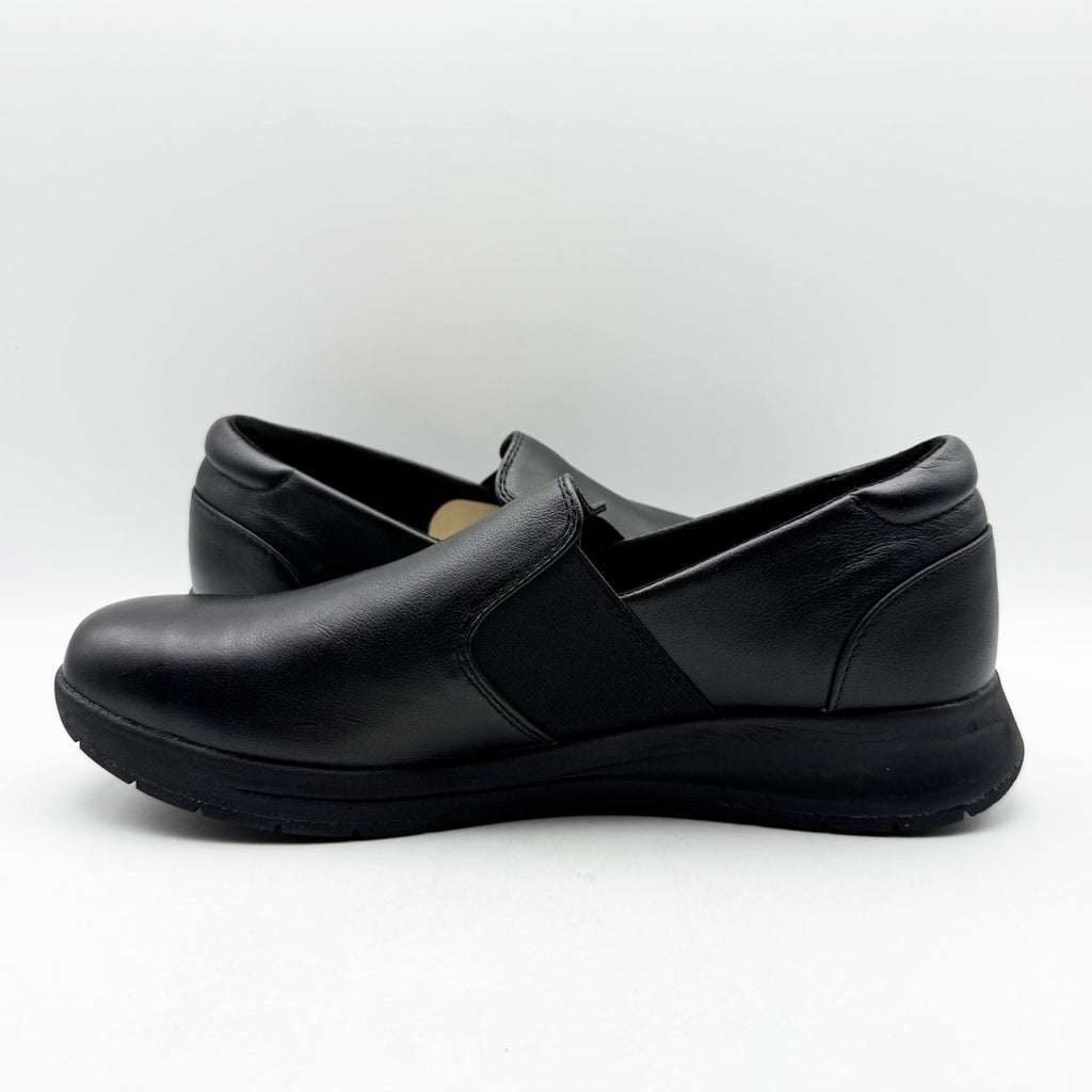 Revere Womens Panama Casual Sneakers US 11 M EU 42 Black Leather Slip On NIB