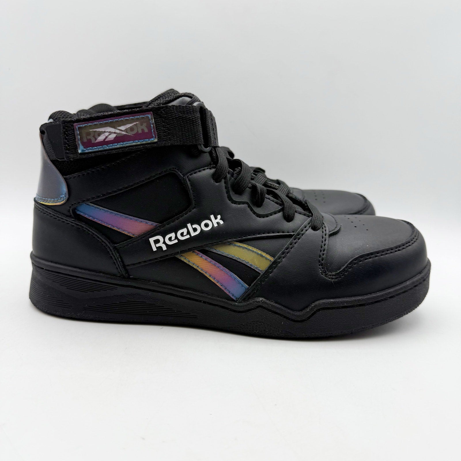 Reebok Womens High Top Work Sneakers US 12 M Black Hologram Comp Toe EH SR NIB
