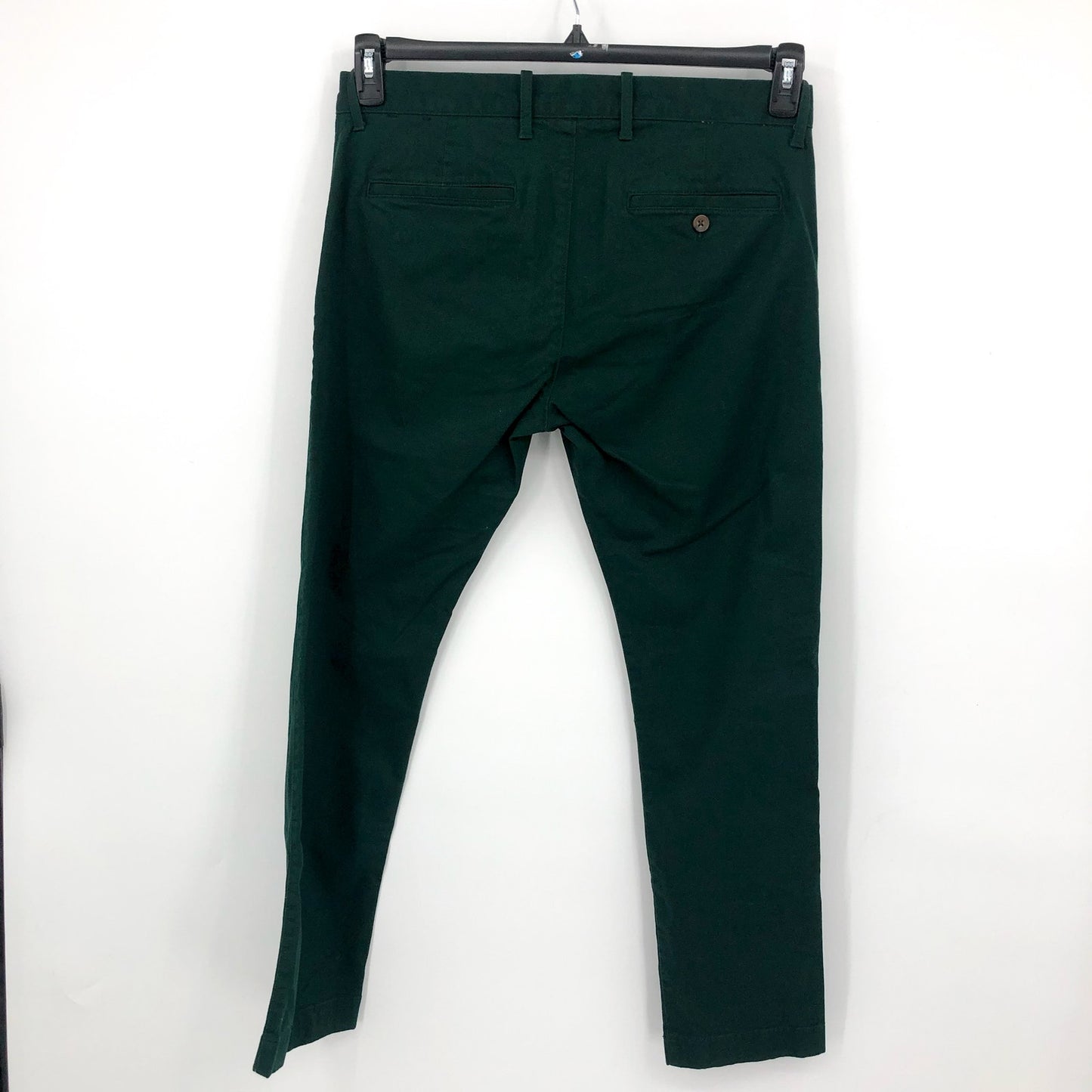 J.CREW Men's Slim-fit Flex Chino Pants 32x30 Dark Green Flat Front H3167 NWOT