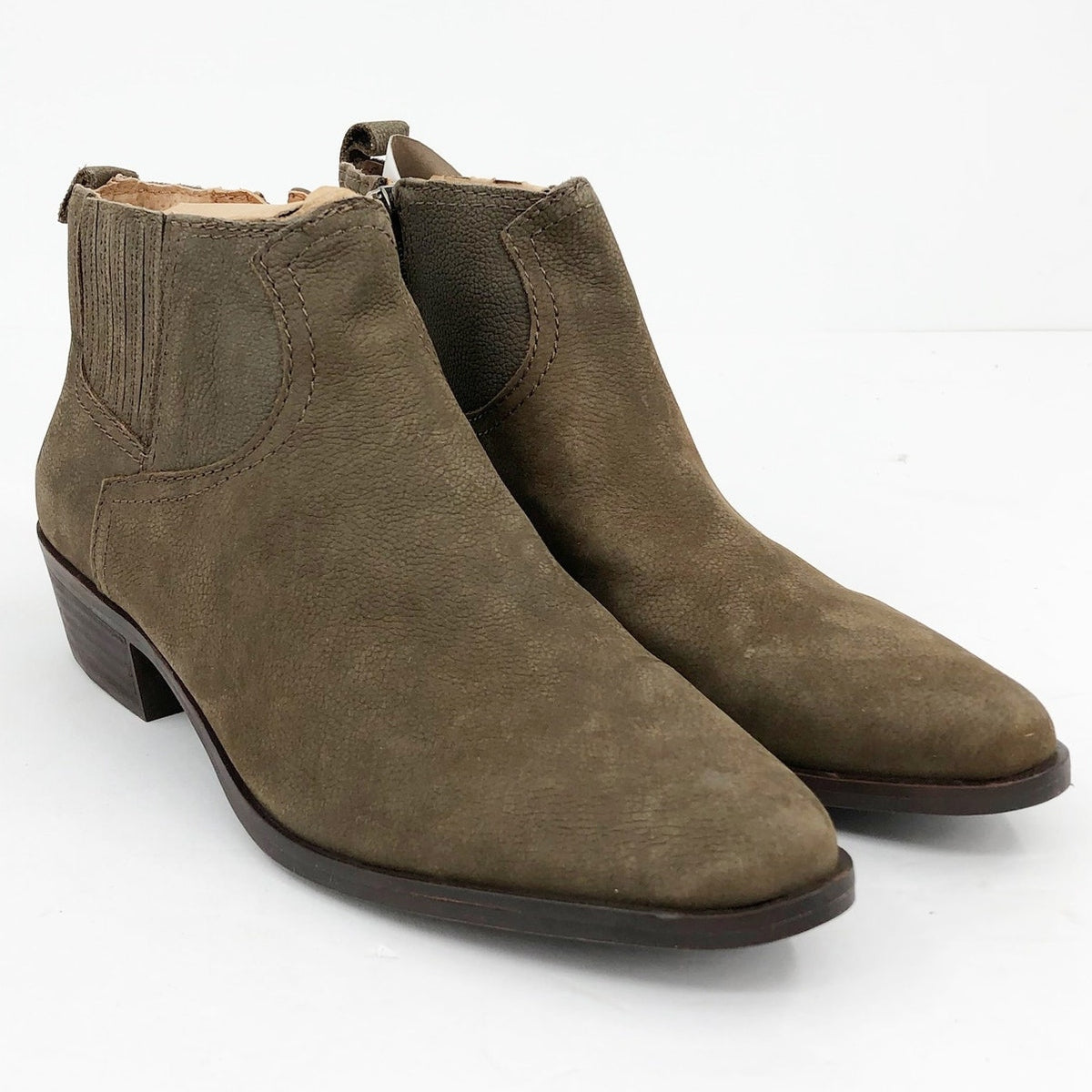 LUCKY BRAND Womens Hikalli Ankle Bootie Size 6 Brown Green Boot Leather NWOB