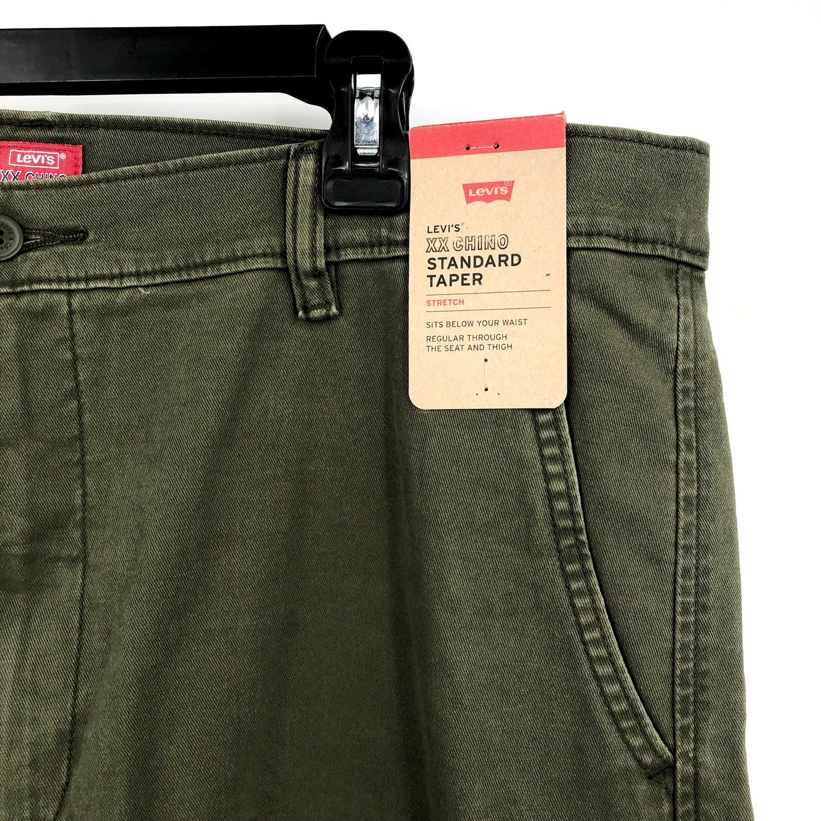 LEVI'S Men's XX Chino Standard Taper Pants 36x30 Olive Green NWT 85226-0146
