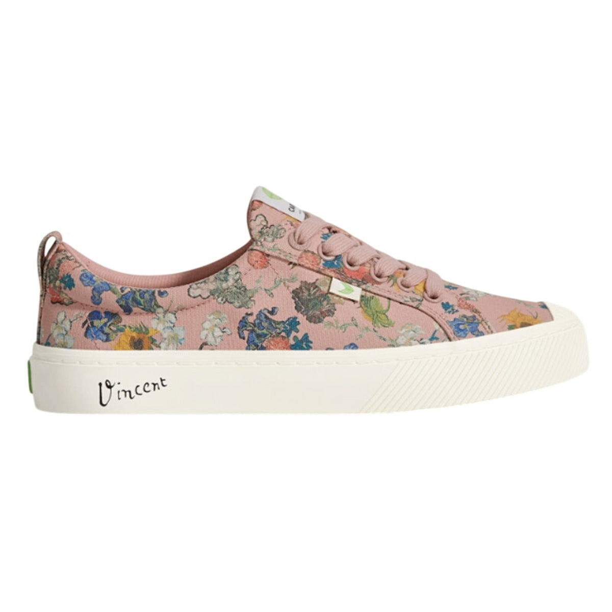 Cariuma Women VGM OCA Low Jubilee 50 Sneaker US 6.5 Pink Canvas Flower Print NIB