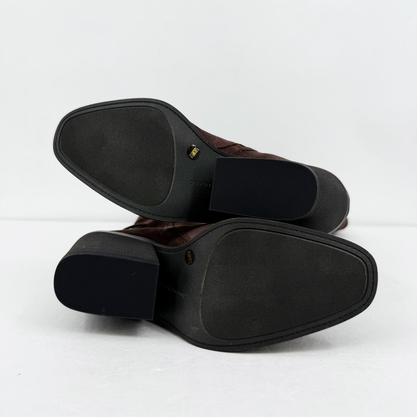 Lucky Brand Womens Mekinna Heeled Knee High Boots US 8.5 Dark Brown Suede NIB