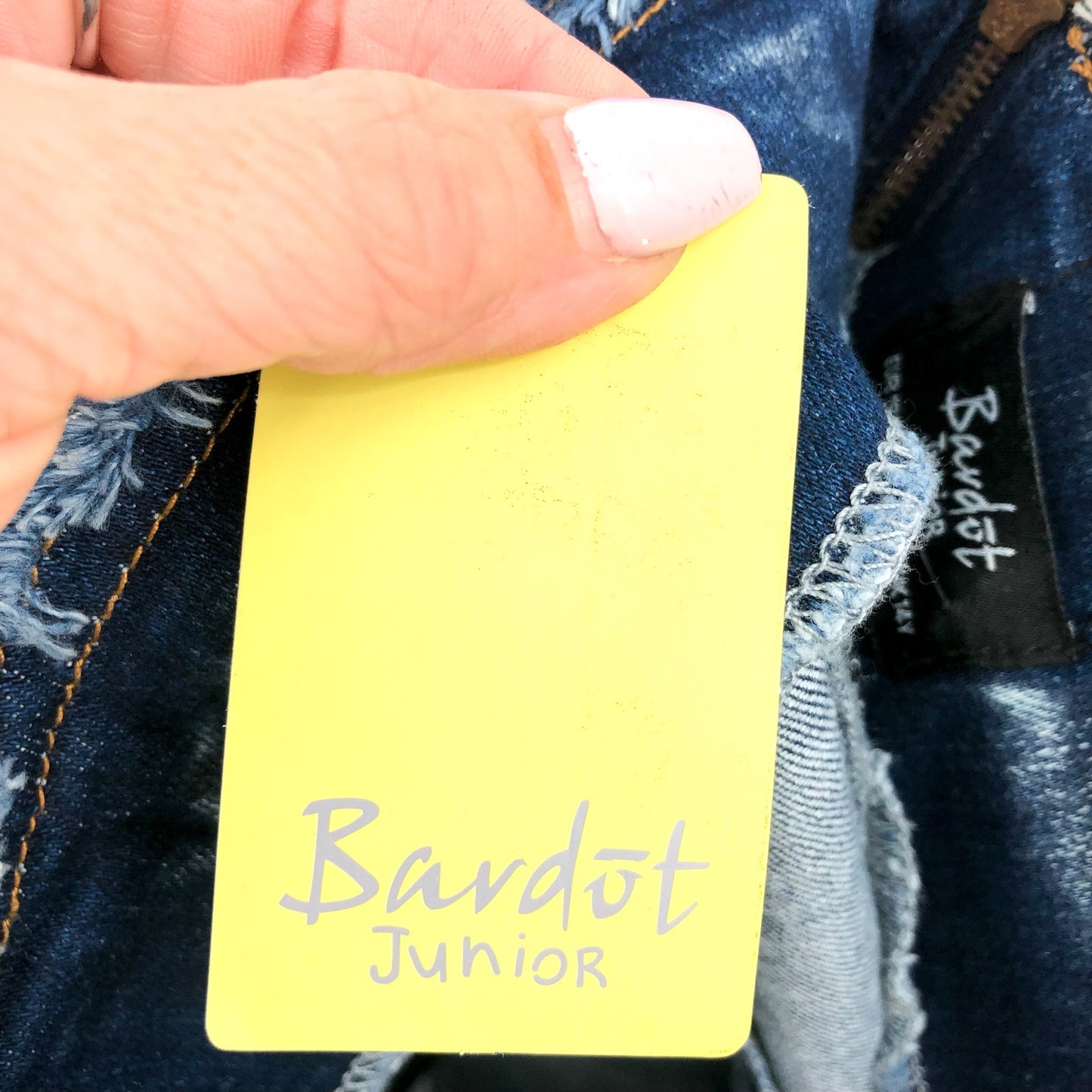 BARDOT Girls Corset Denim Skirt US 16 Blue Acid Wash Cotton NWT