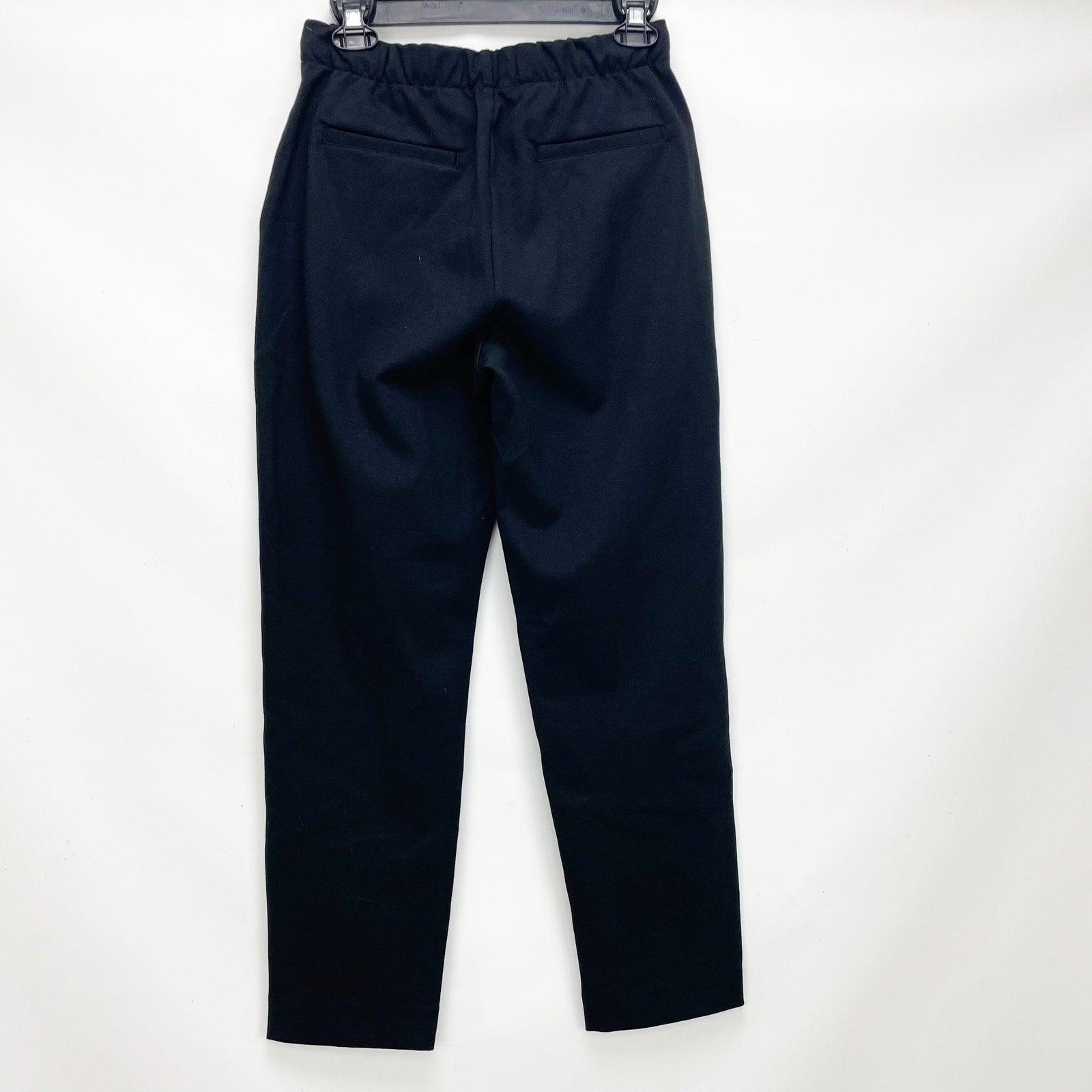 Everlane Womens The Dream Pants Small Black Knit Pull On Tapered NWOT