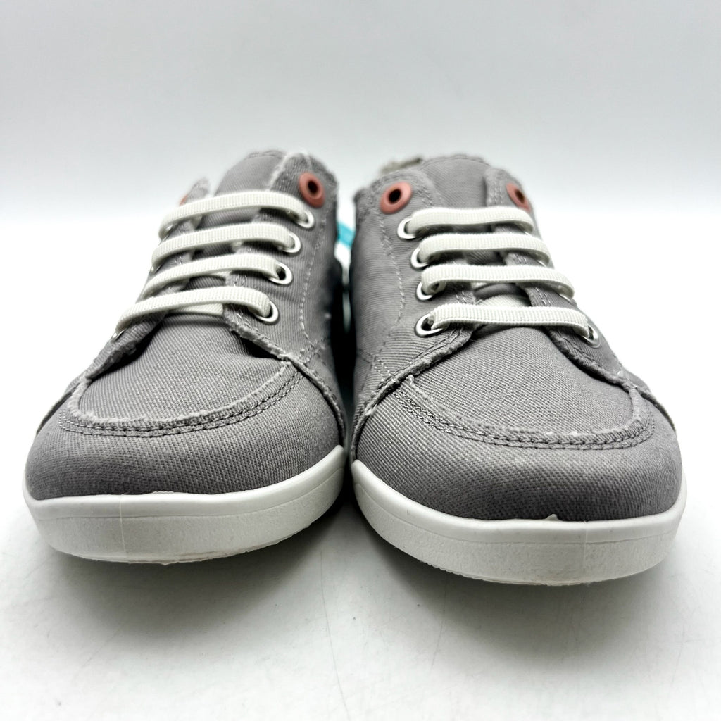 Vionic Womens Beach Pismo Sneakers US 5M EU 35 Gray Cotton Canvas Casual NIB