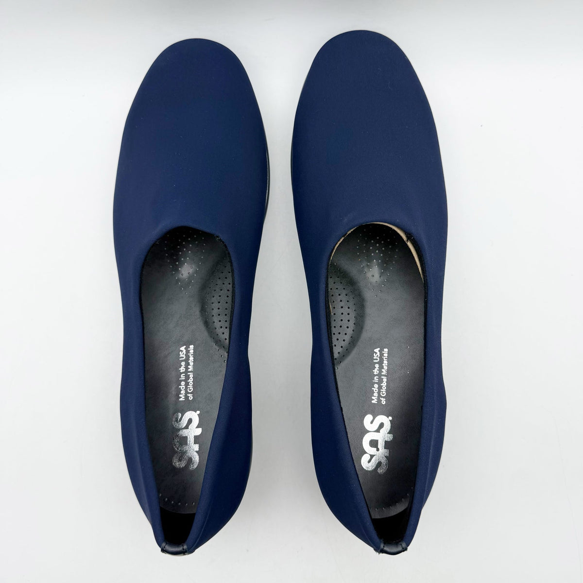 SAS Womens Bliss Slip On Wedge Shoes Size 9 M Navy Blue Comfort NIB