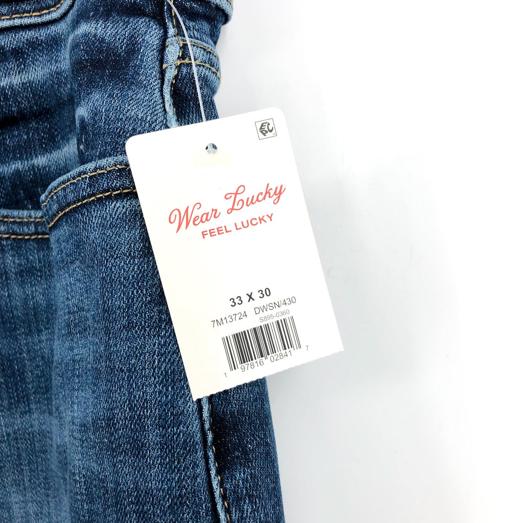 LUCKY BRAND Men's 363 Vintage Straight Jeans 33x30 Blue Dawson Coolmax NWT
