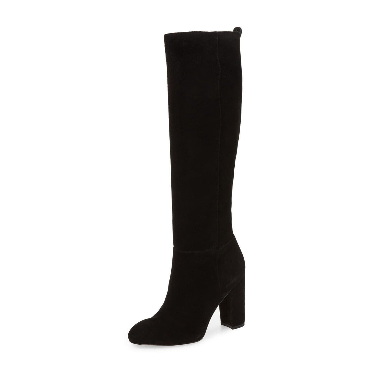 Sam Edelman Womens Caprice Heeled Knee High Boots Size 9 EU 39 Black Suede NWOB