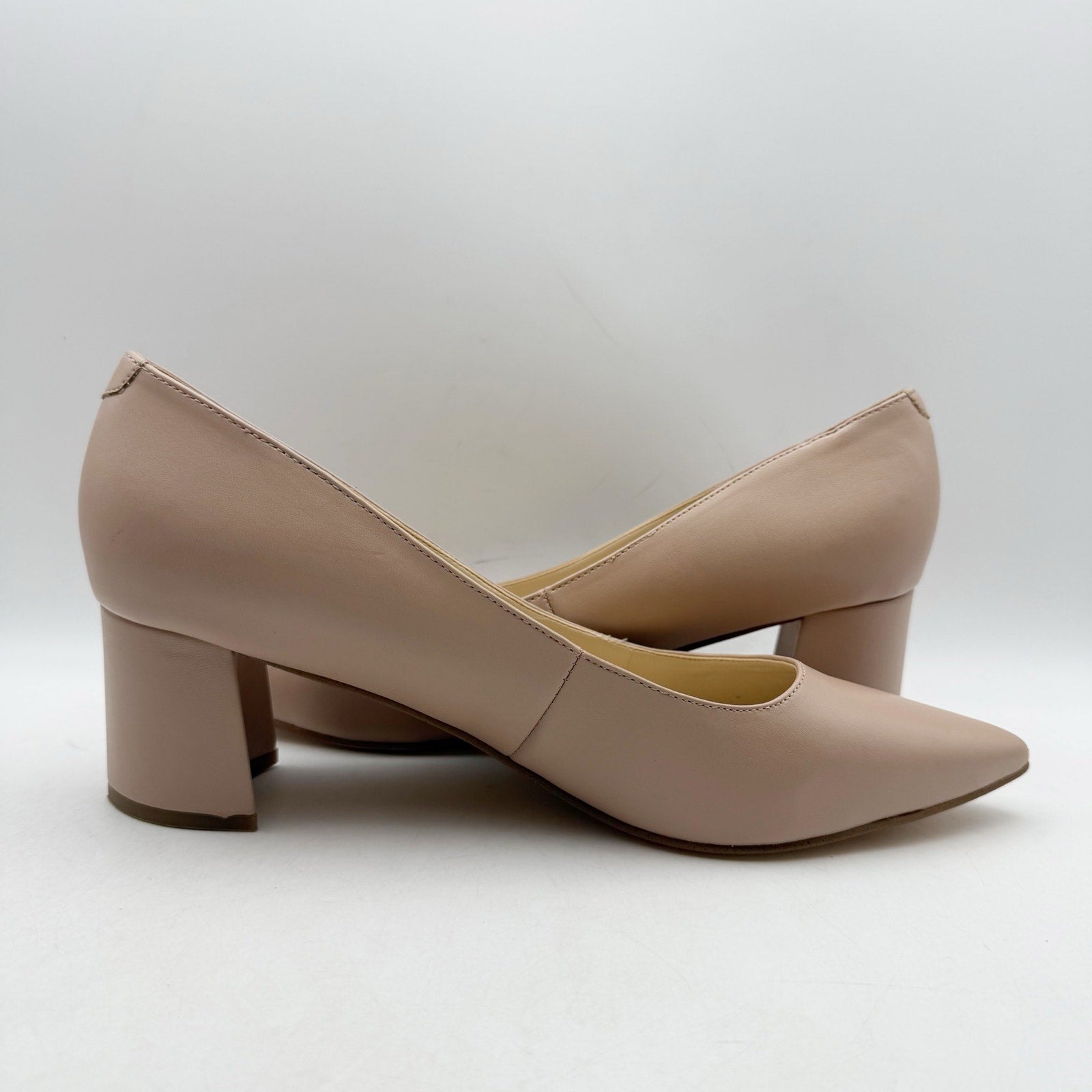 Nine West Womens lSSA Pumps Size 11 M Beige Nude Leather NWOB