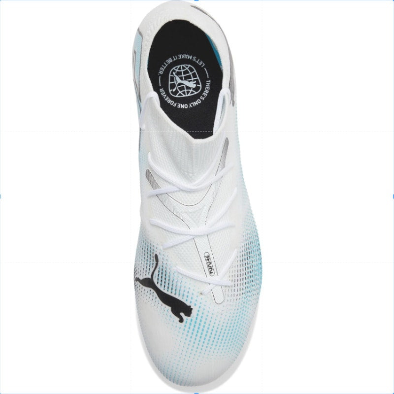 PUMA Kids Future7 Match Firm Artificial Ground Soccer Cleat Size 2 White NWOB