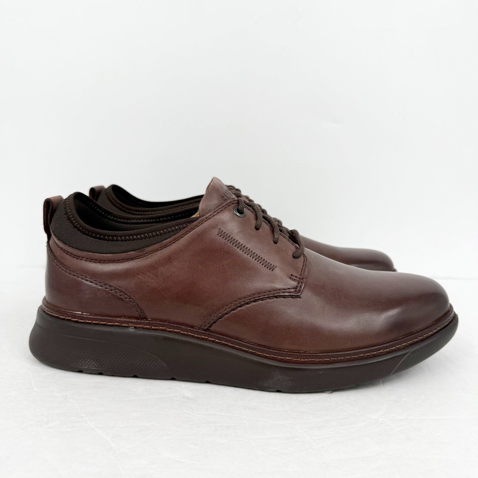 Samuel Hubbard Mens Rafael Lace Up Sneakers Size 11 XWide Brown Leather NWOB