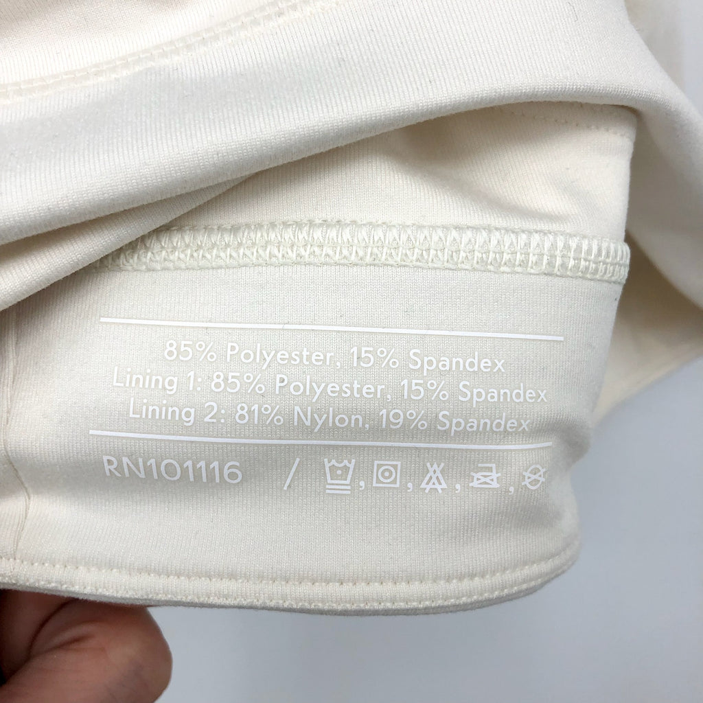 OUTDOOR VOICES Women's FreeForm Scoop Bra XXS White Milk Stone NWT