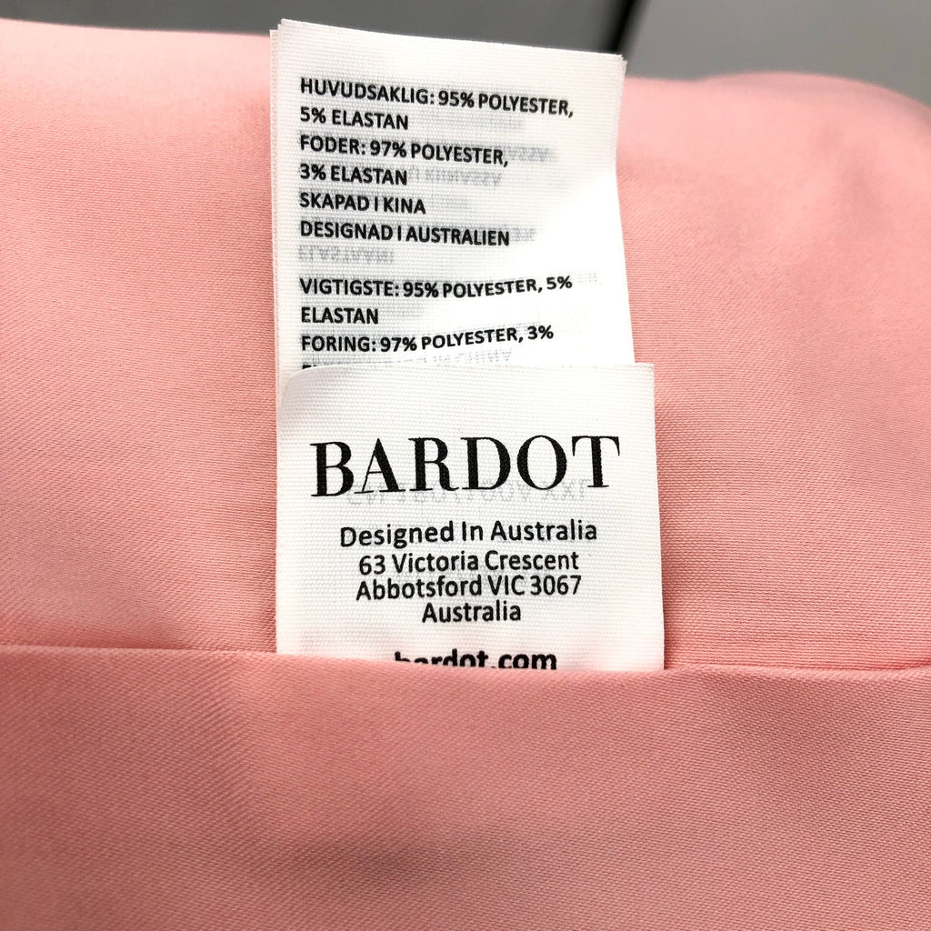 BARDOT Womens Gigi Mini Dress US 12 XL Pink Blossom Sleeveless