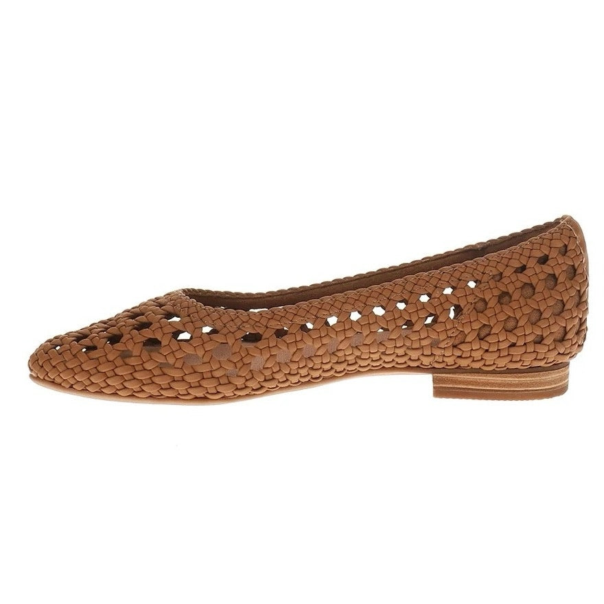 TOMS Womens Briella Ballet Flats Size 10 EU 42 Brown Woven NWOB