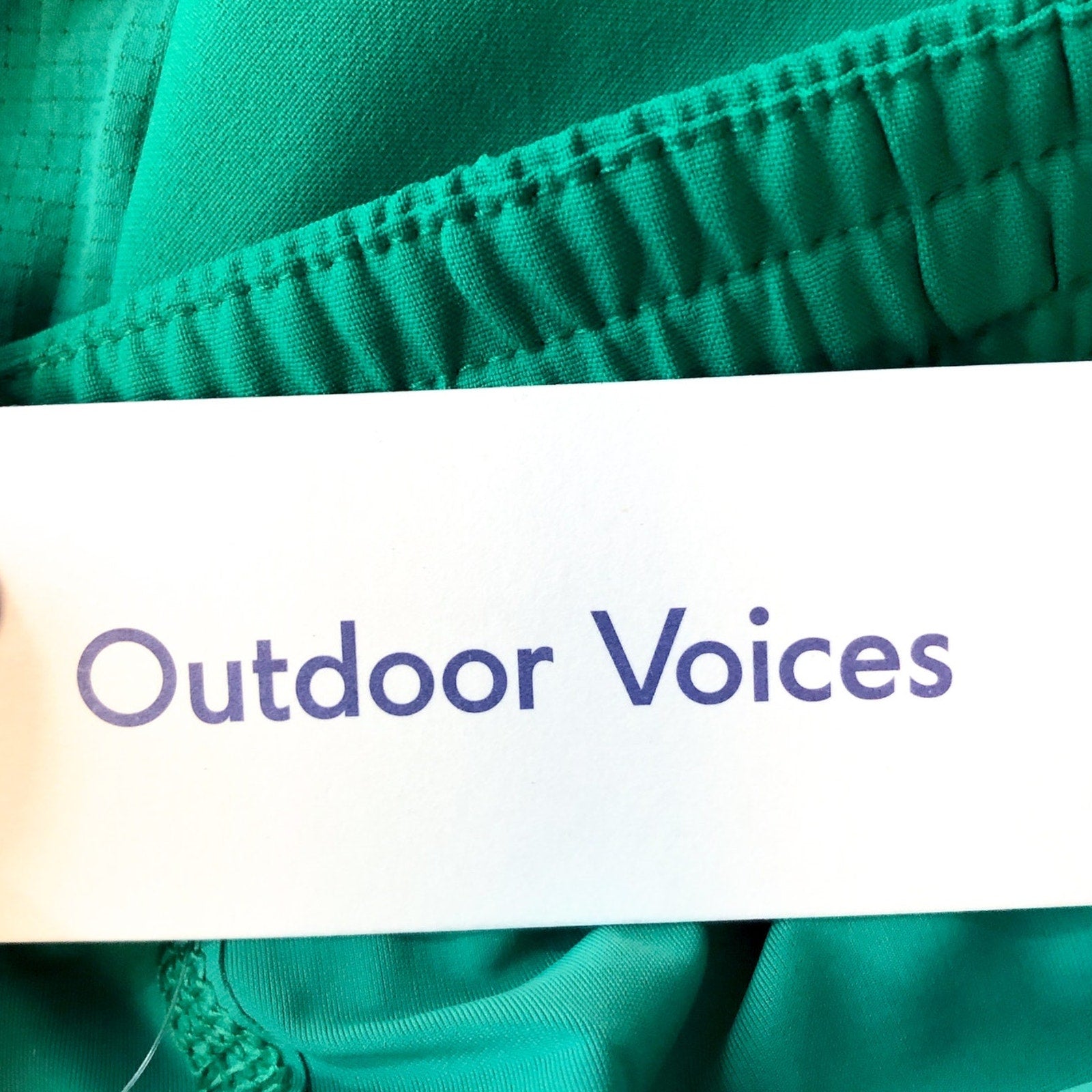 OUTDOOR VOICES Mens High Stride 5" Athletic Shorts XXL Ivy Green Lightweight NWT